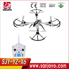 SJY-YZ-X6 IOC FPV Drones 2.4GHz 4CH 6-Axis RC Quadcopter Helicóptero sin cámara VS DronE X5C V686 RTF